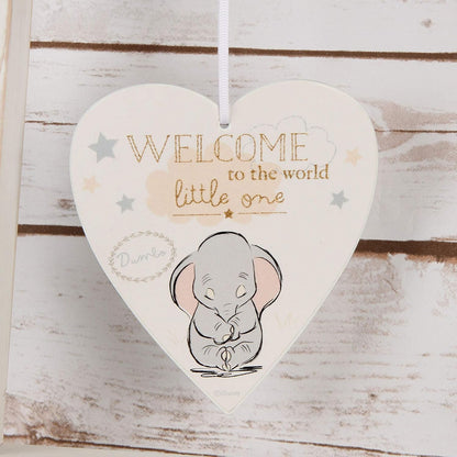 Dumbo Heart Plaque - Welcome to the World Little One