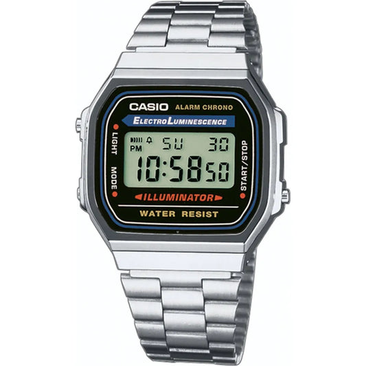 Casio A168WA-1YES Classic Digital Watch - Silver