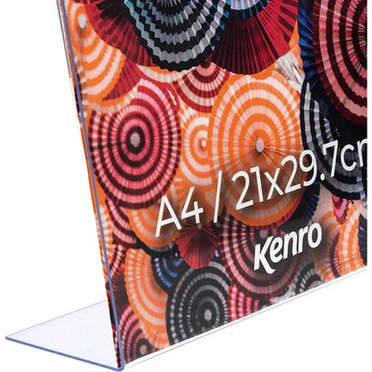 Kenro Freestanding Tabletop Acrylic 10x8" Photo Frame - Landscape