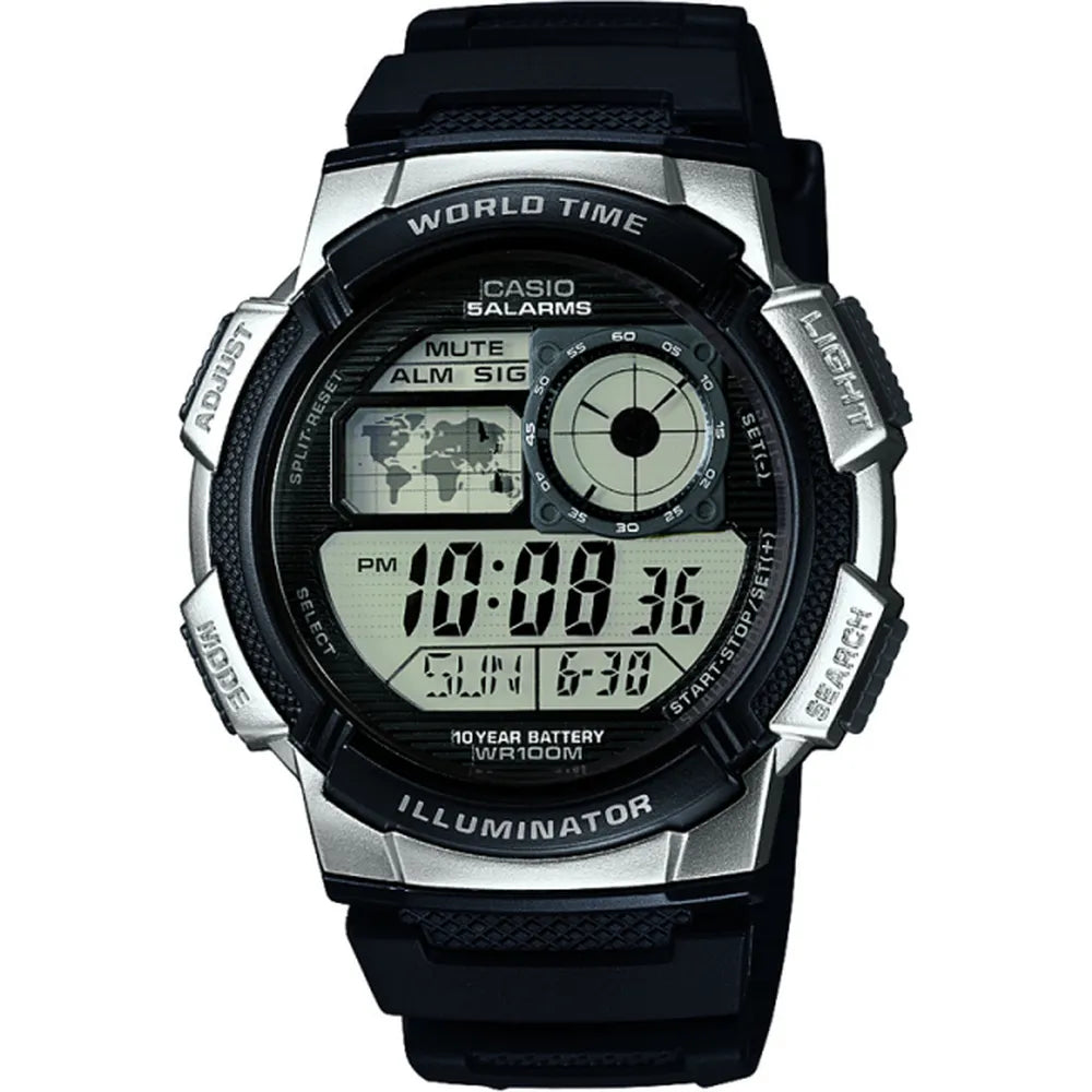 Casio Men's Digital Watch with Resin Strap AE 1000w 1A2VEF