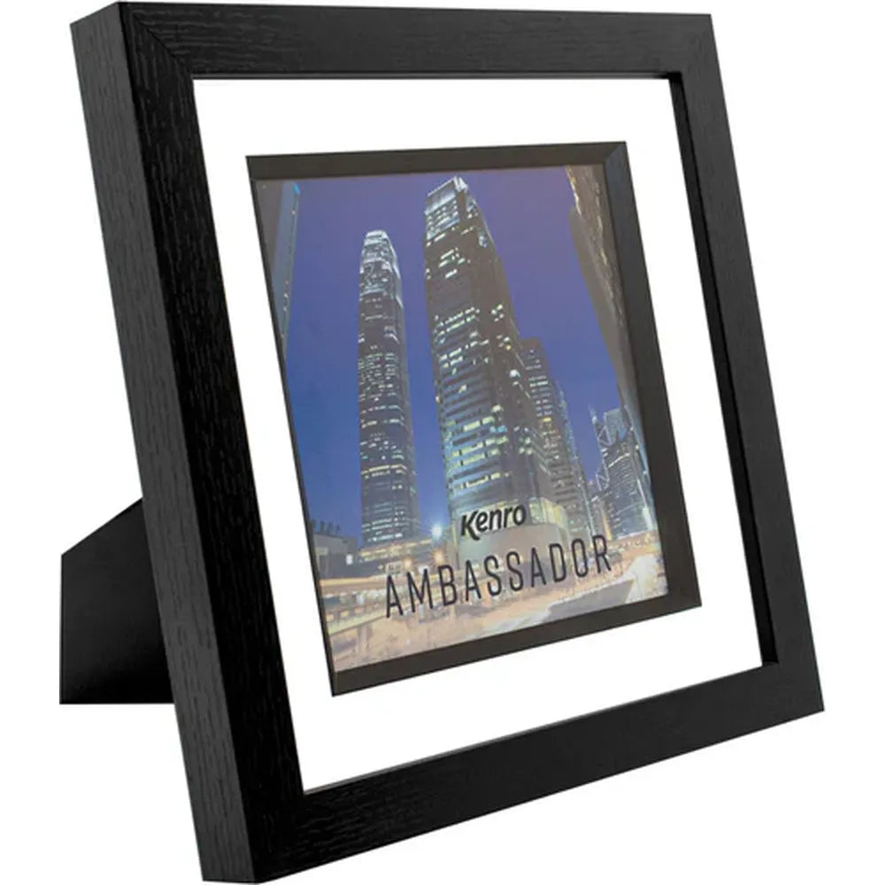 Kenro Ambassador 8x8" Photo Frame - Black