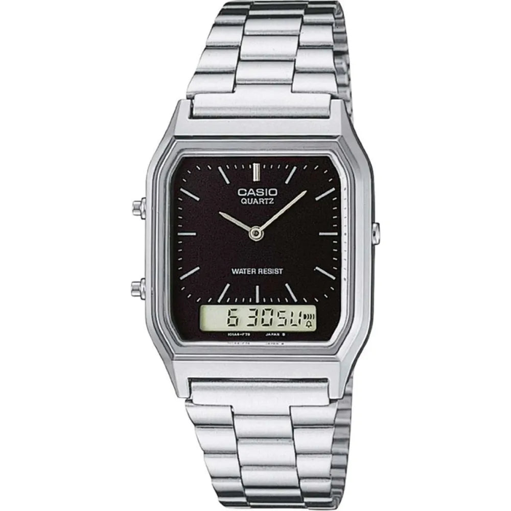 Casio AQ-230A-1DMQYES Mens Classic Combi Watch - Silver