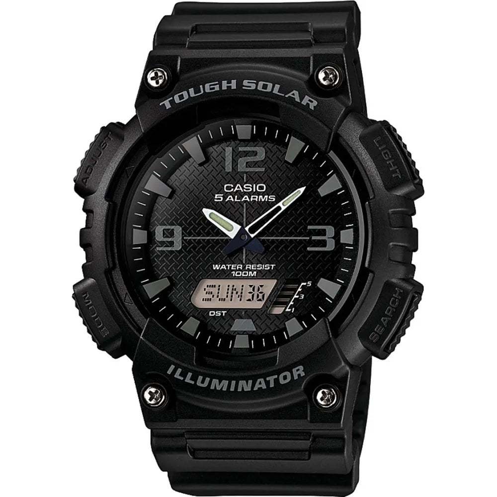 Casio AQ-S810W-1A2VEF Men's Solar Power Analogue Watch - Black