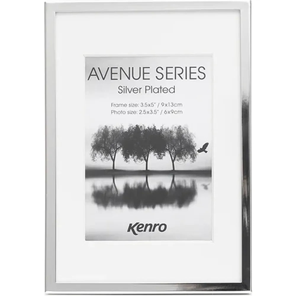 Kenro Avenue Silver Plated 3.5x2.5 Photo Frame