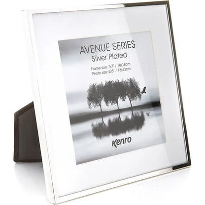 Kenro Avenue Silver Plated 3x3 Photo Frame