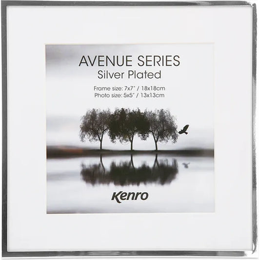 Kenro Avenue Silver Plated 3x3 Photo Frame