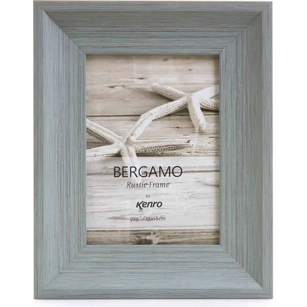Kenro Bergamo Rustic Series Photo Frame - Grey
