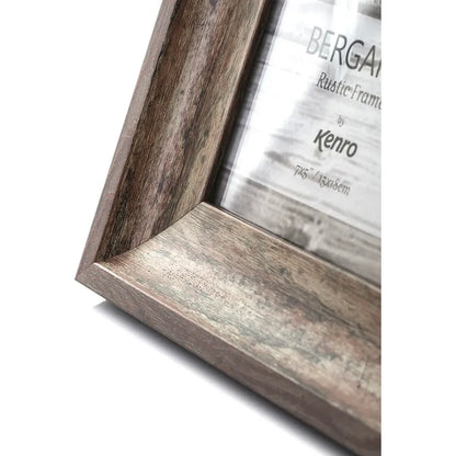 Kenro Bergamo Rustic Series 8x6 Photo Frame - Brown