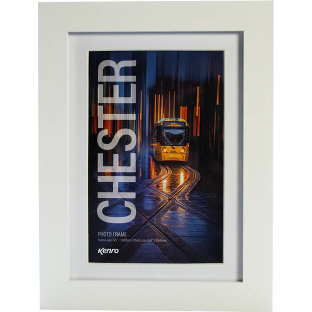 Kenro Chester 14x11 Frame with 12x8 Insert - White