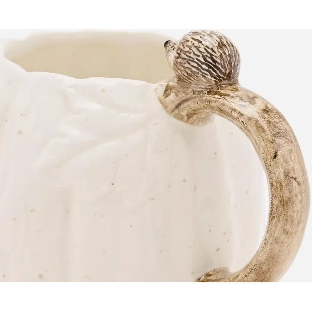 Country Living Pumpkin Mug with Hedgehog Handle