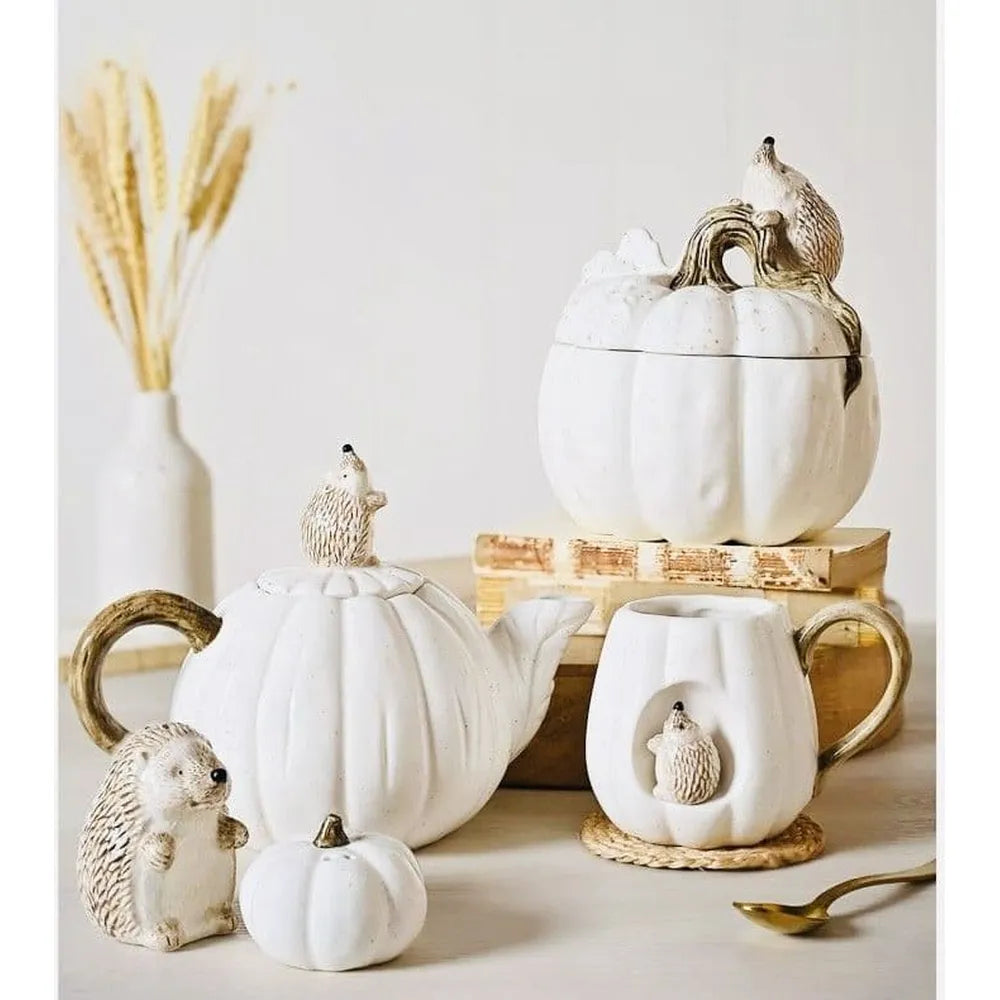 Country Living Hedgehog On An Acorn Storage Jar