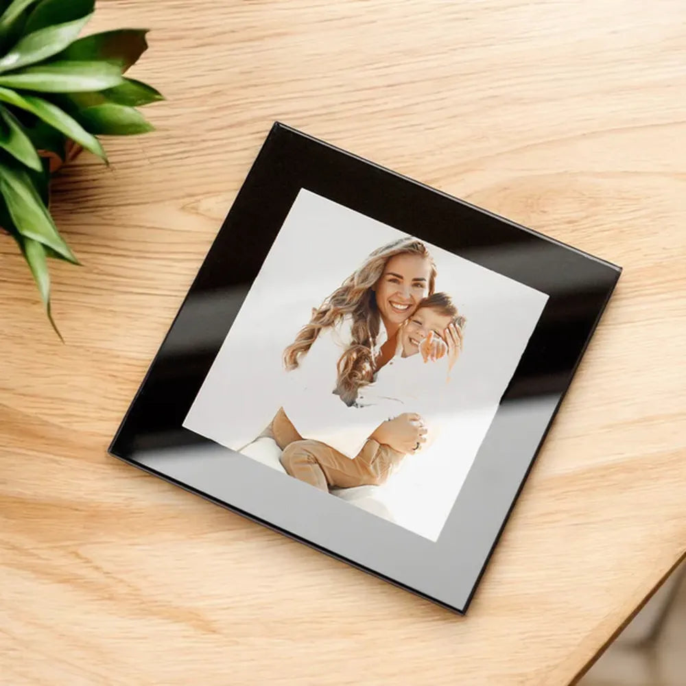 Kenro Acrylic Photo Coasters with Holder - Set of 4