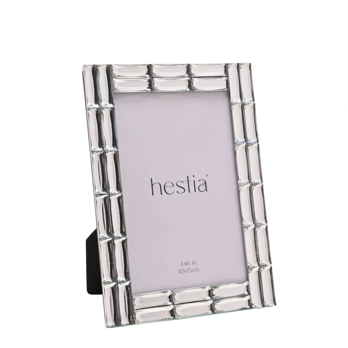 HESTIA® Mirrored Glass Photo Frame 6x4 – Elegant Decorative Picture Frame