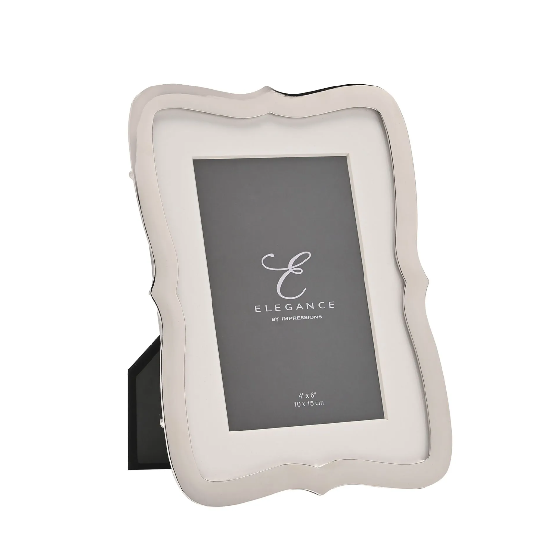 White photo frame with 'Elegance' branding on a white background