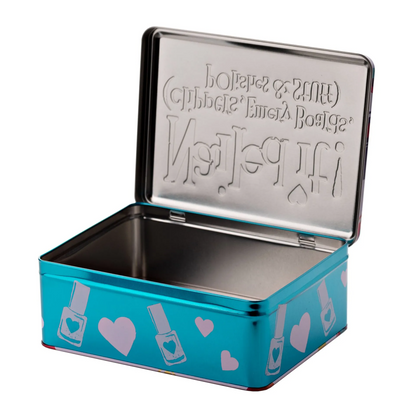 Nailed It! Nail Stuff Tin – Colourful Nail Polish & Accessories Storage Tin