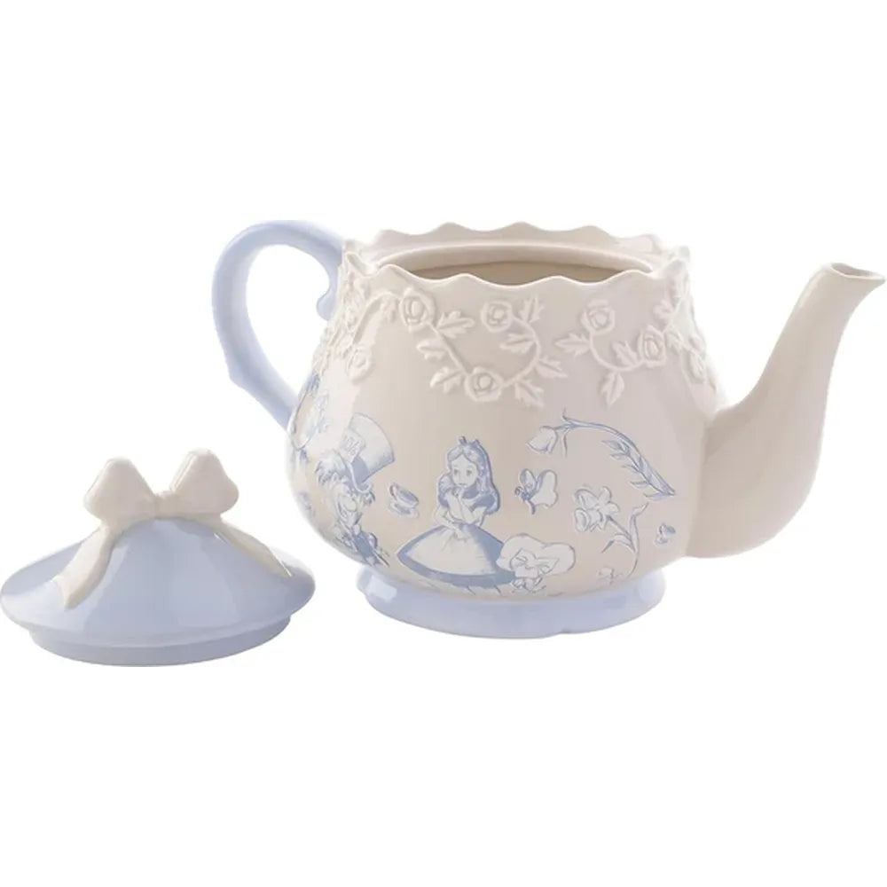 Disney Alice in Wonderland Tea Pot – Official Ceramic Teapot with Alice & Mad Hatter Design