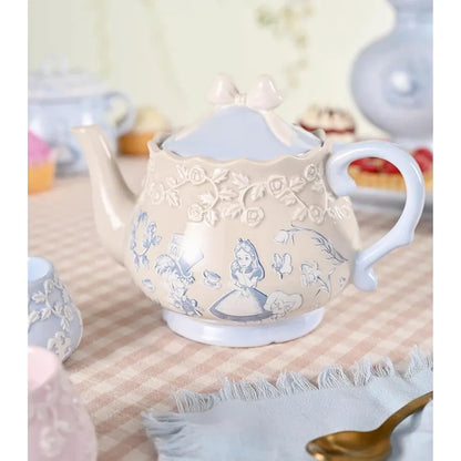 Disney Alice in Wonderland Tea Pot – Official Ceramic Teapot with Alice & Mad Hatter Design