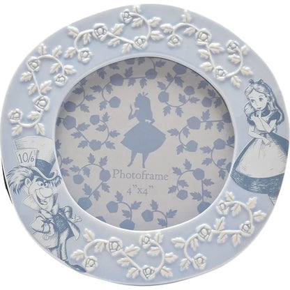 Disney Alice in Wonderland Round Photo Frame – 4" x 4" Ceramic Photo Frame