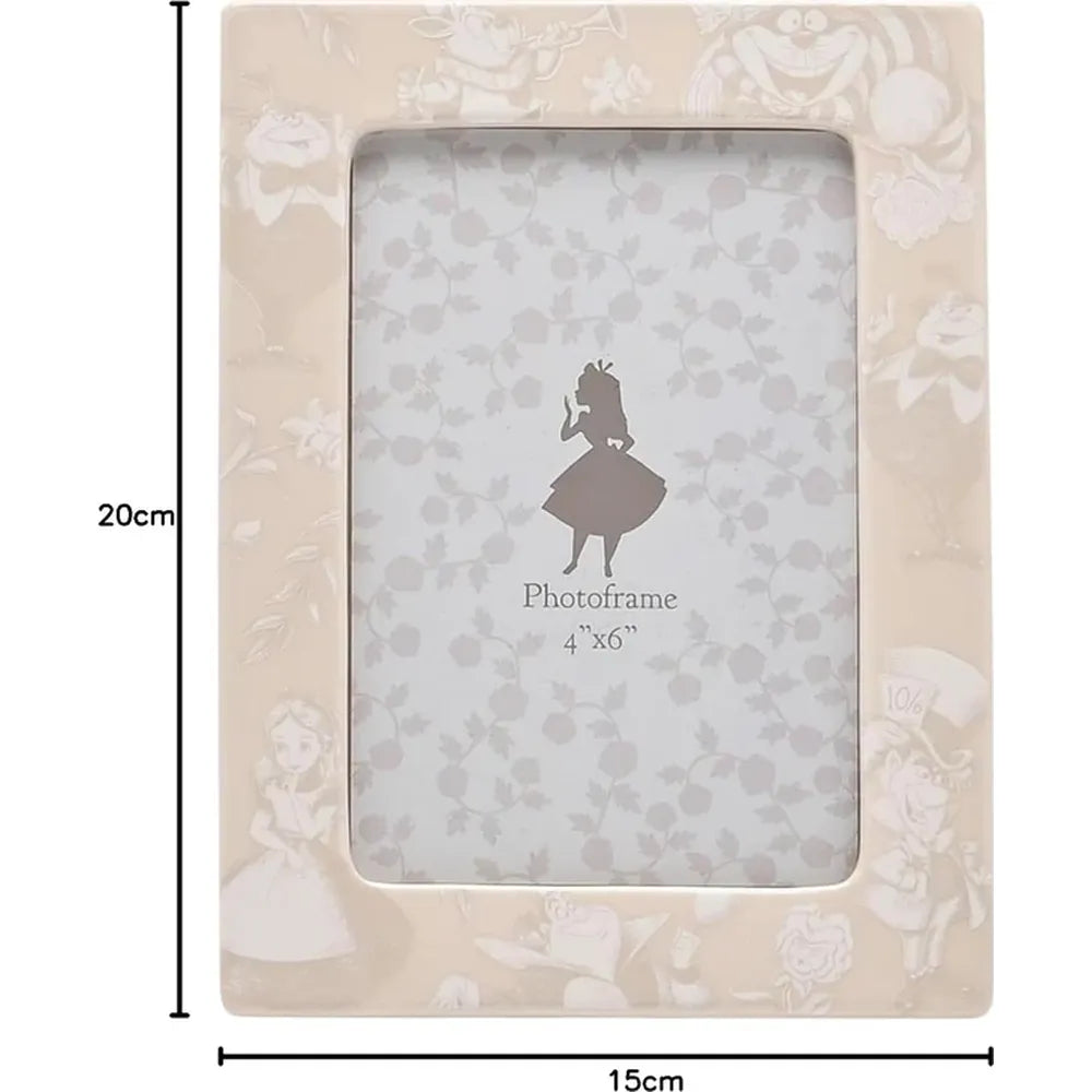 Disney Alice in Wonderland Photo Frame 4x6 – Official Ceramic Character Frame Gift