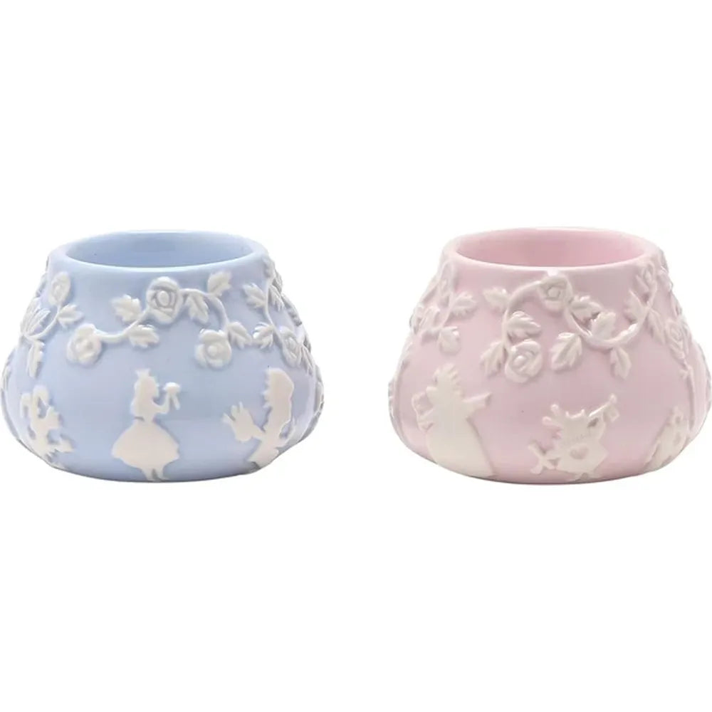 Disney Alice in Wonderland Tea Light Holders Set of 2 – Ceramic Candle Holders Gift