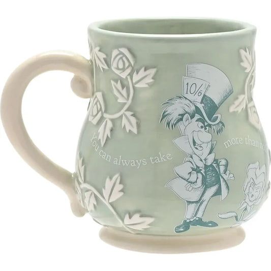 Disney Alice in Wonderland Mad Hatter Embossed Mug – Official Ceramic Coffee Cup