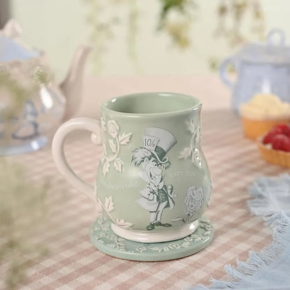 Disney Alice in Wonderland Mad Hatter Embossed Mug – Official Ceramic Coffee Cup