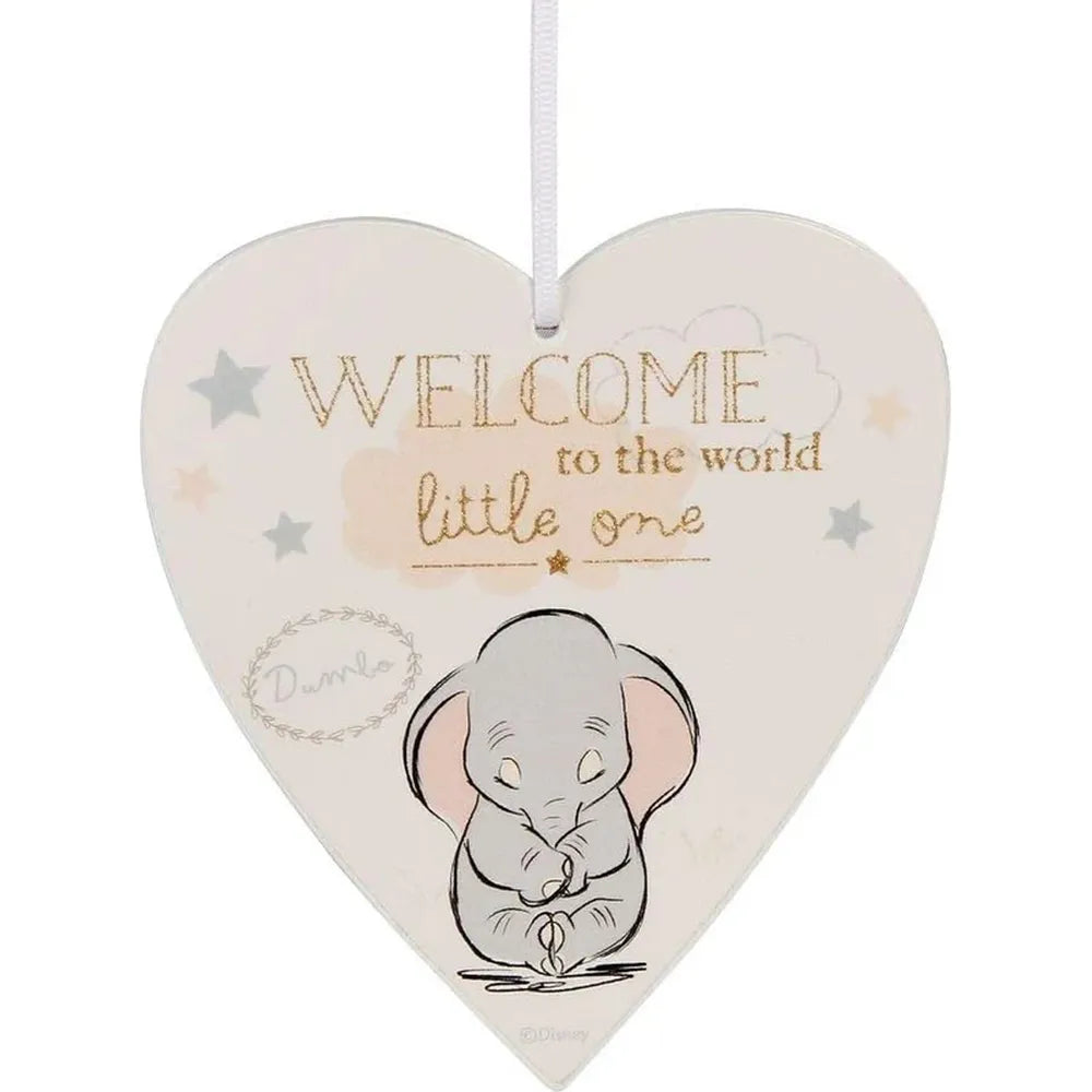Dumbo Heart Plaque - Welcome to the World Little One