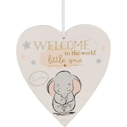 Dumbo Heart Plaque - Welcome to the World Little One