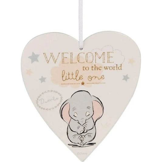Dumbo Heart Plaque - Welcome to the World Little One