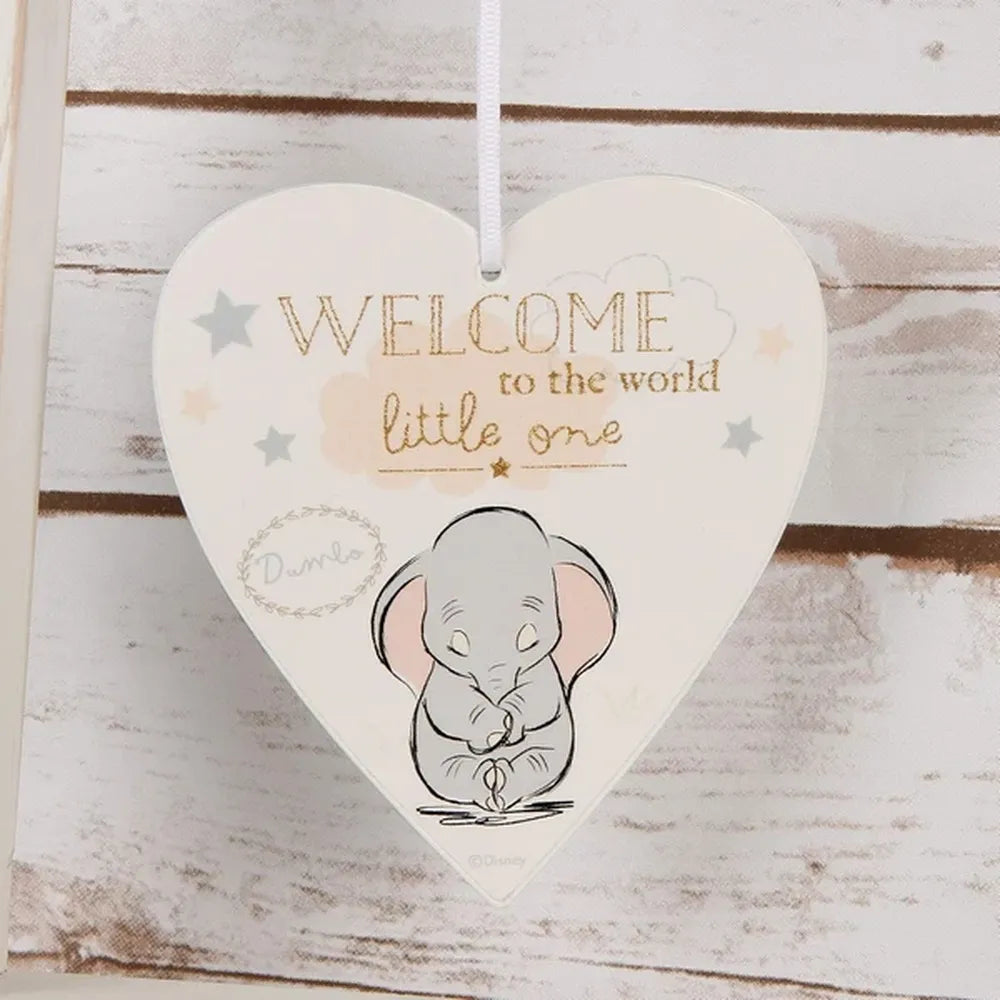 Dumbo Heart Plaque - Welcome to the World Little One