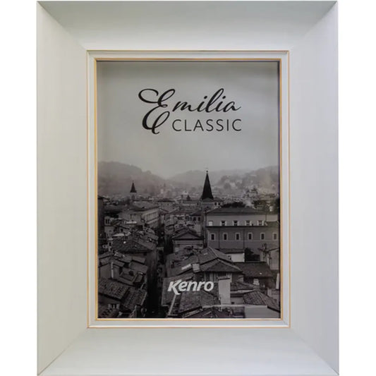 Kenro Emilia Classic 8x6 Photo Frame - White