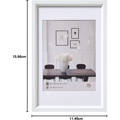 Walther Steel Style Photo Frame White 5.9x4.1 Inches