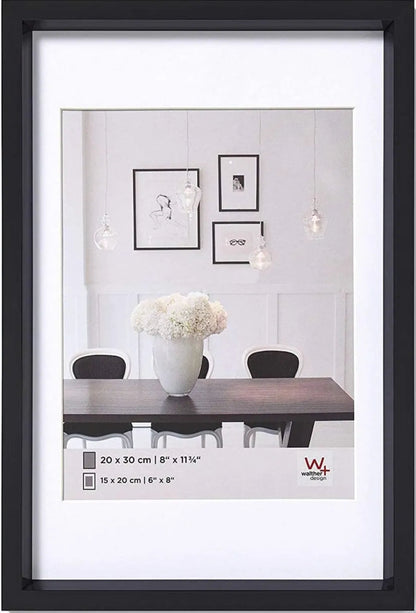 Walther Steel Style Photo Frame Black 16x12 Inch