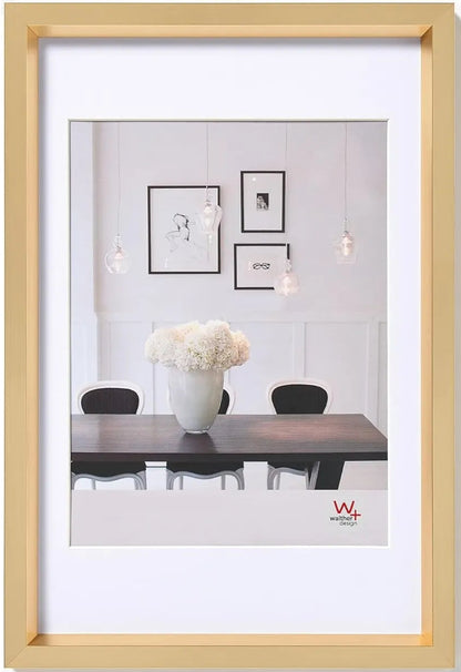 Walther Steel Style Photo Frame Gold 18x12 Inch