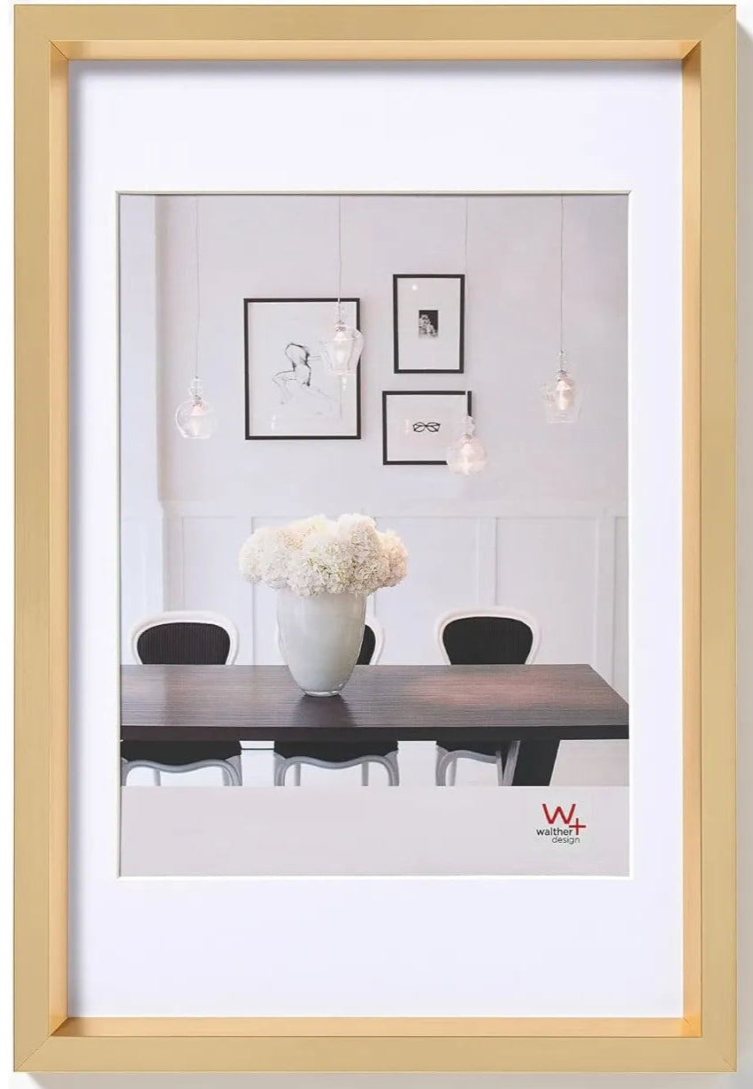 Walther Steel Style Photo Frame Gold 28x20 Inch