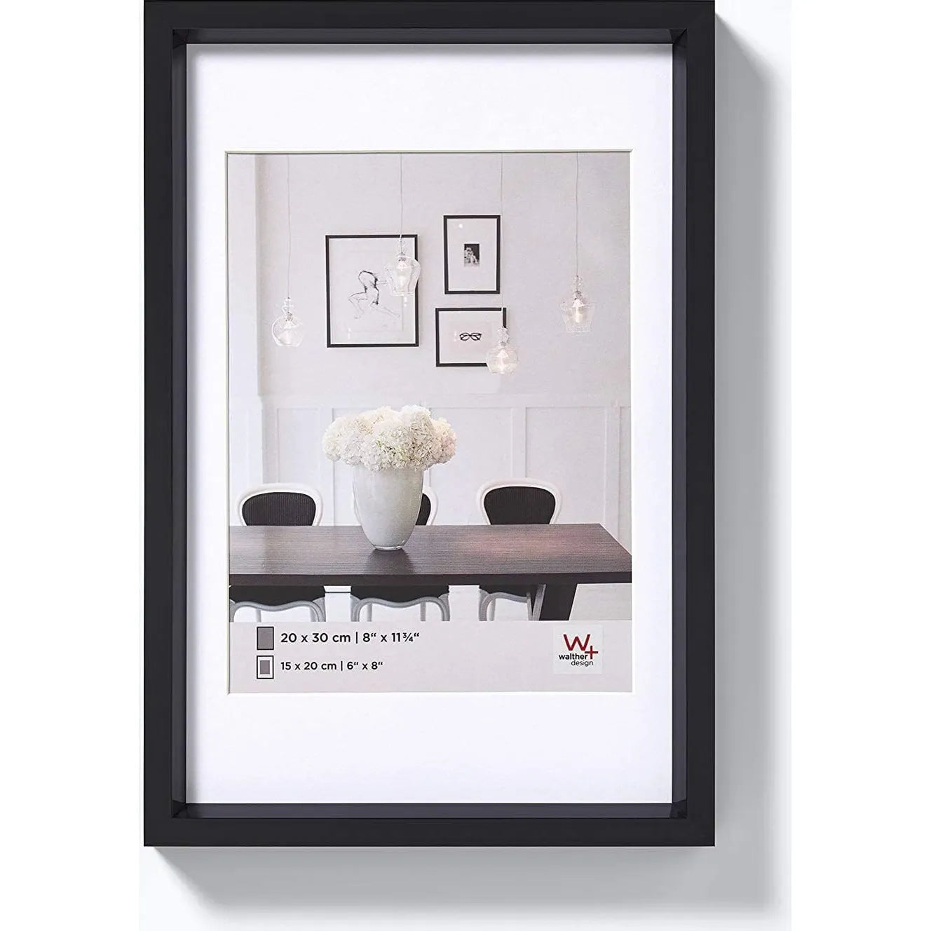 Walther Steel Style Photo Frame Black 7x5 Inch