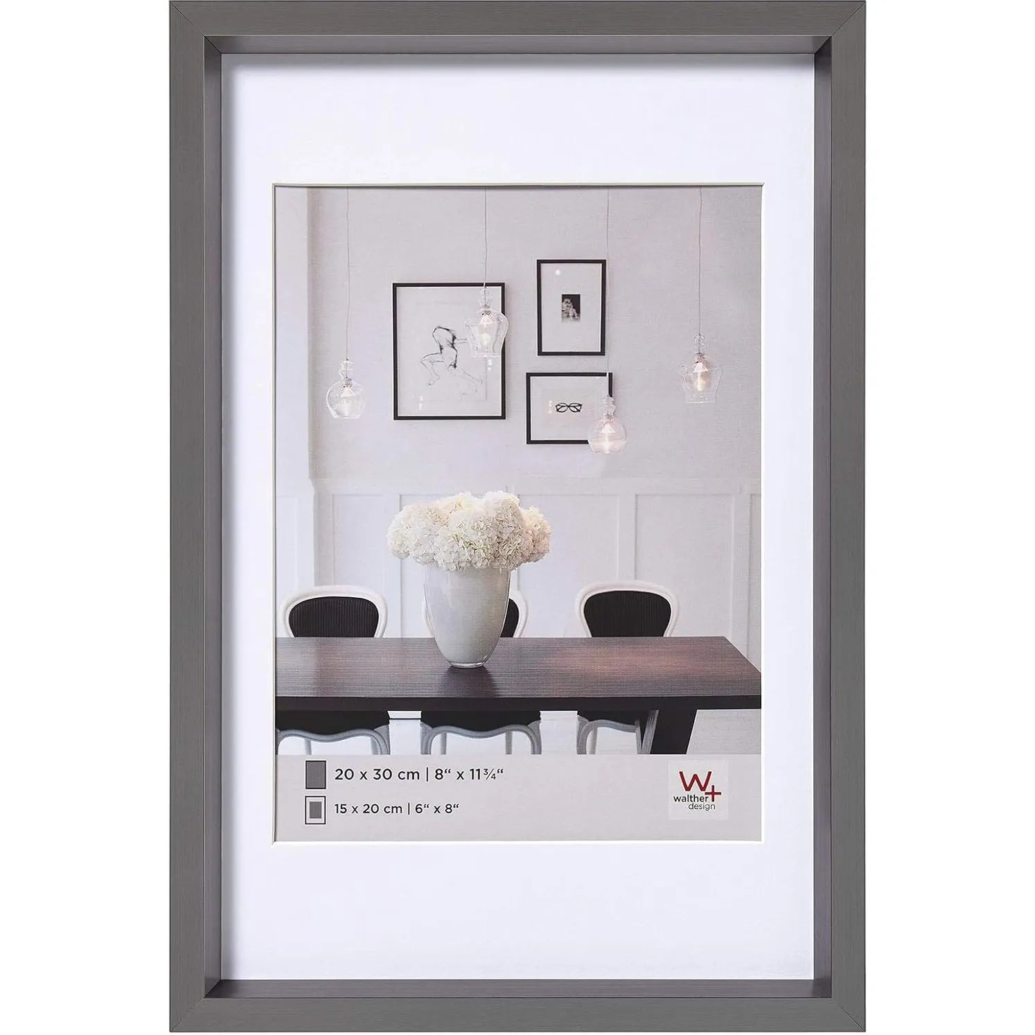 Walther Steel Style Photo Frame Steel 7x5 Inch