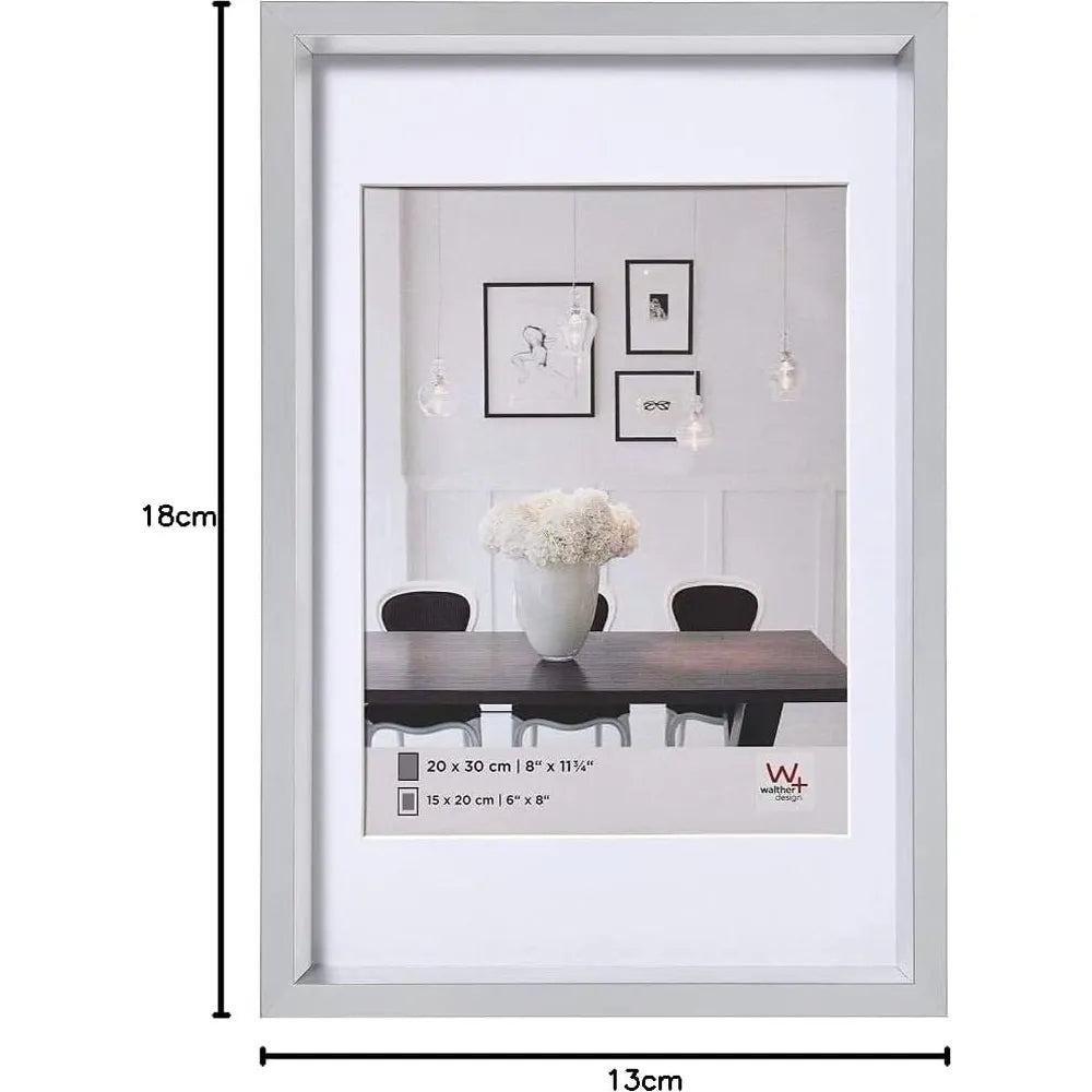 Walther Steel Style Photo Frame Silver 7x5 Inch