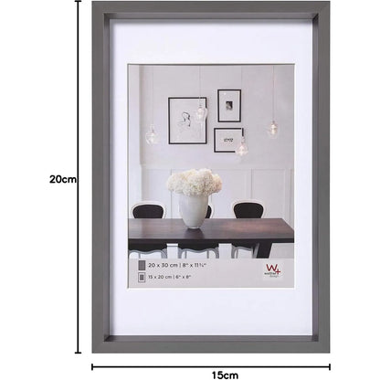 Walther Steel Style Photo Frame Steel 8x6 Inch