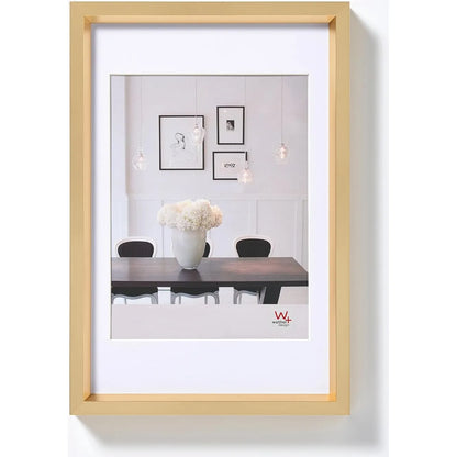 Walther Steel Style Photo Frame Gold 9.5x7 Inch