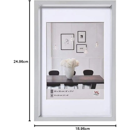 Walther Steel Style Photo Frame Silver 9.5x7 Inch