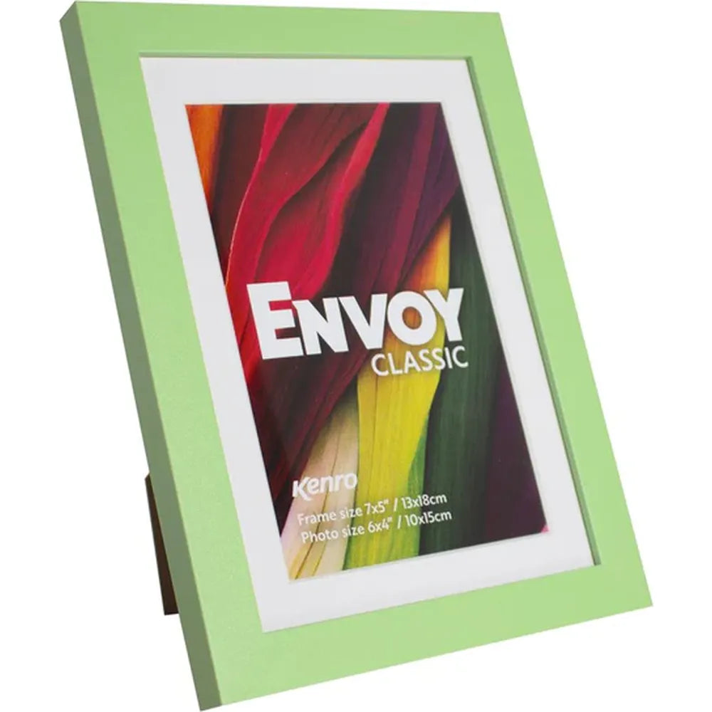 Kenro Envoy Classic Photo Frame 7×5" with 6×4" Mat - Green