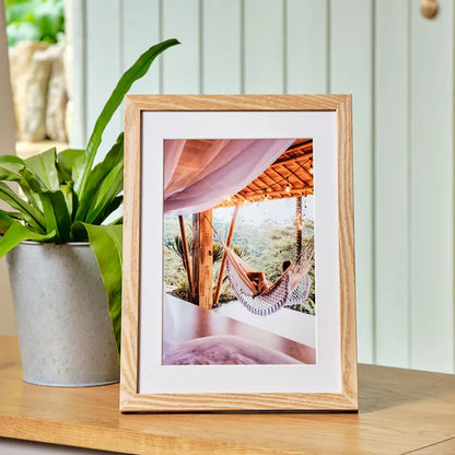 Kenro Envoy Classic Photo Frame 7×5" with 6×4" Mat - Natural