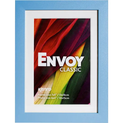 Kenro Envoy Classic Photo Frame 7×5" with 6×4" Mat - Blue