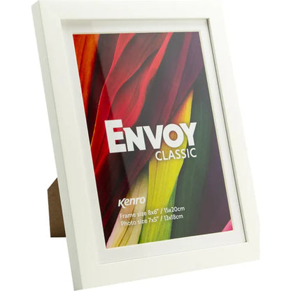 Kenro Envoy Classic Photo Frame 7×5" with 6×4" Mat - White