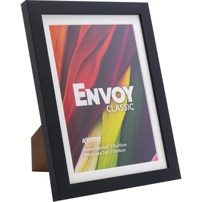 Kenro Envoy Classic Photo Frame 8x6" with 7x5" Mat - Black