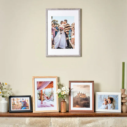Kenro Envoy Classic Photo Frame 8x6" with 7x5" Mat - Grey
