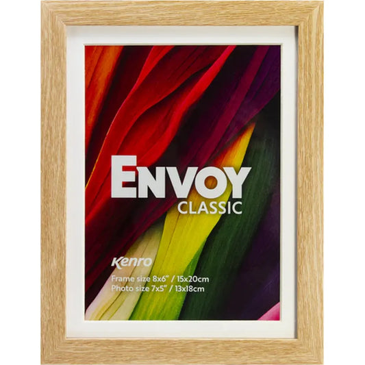 Kenro Envoy Classic Photo Frame 10x8" with 8x6" Mat - Natural