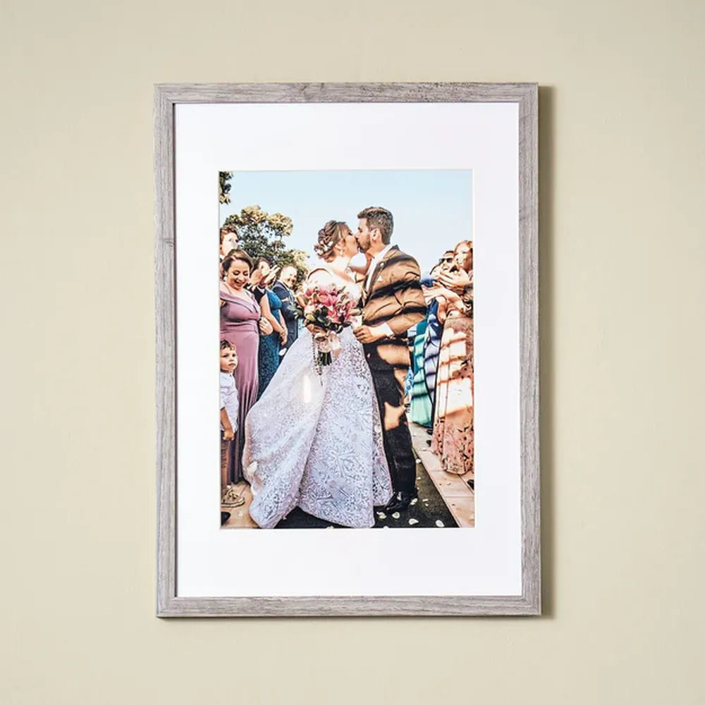 Kenro Envoy Classic Photo Frame 14x11" with 12x8" Mat - Grey