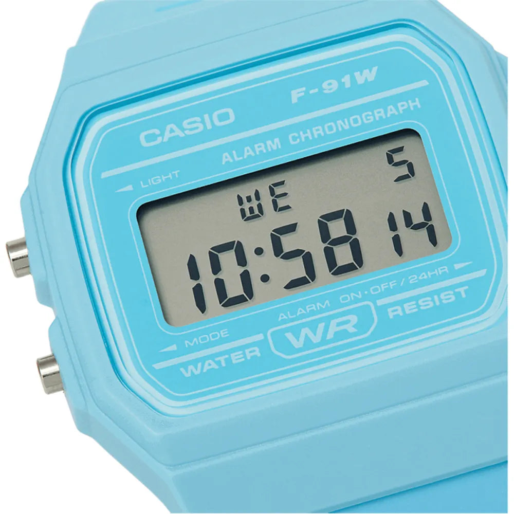 Casio F 91WC 2AEF Classic Digital Watch - Blue